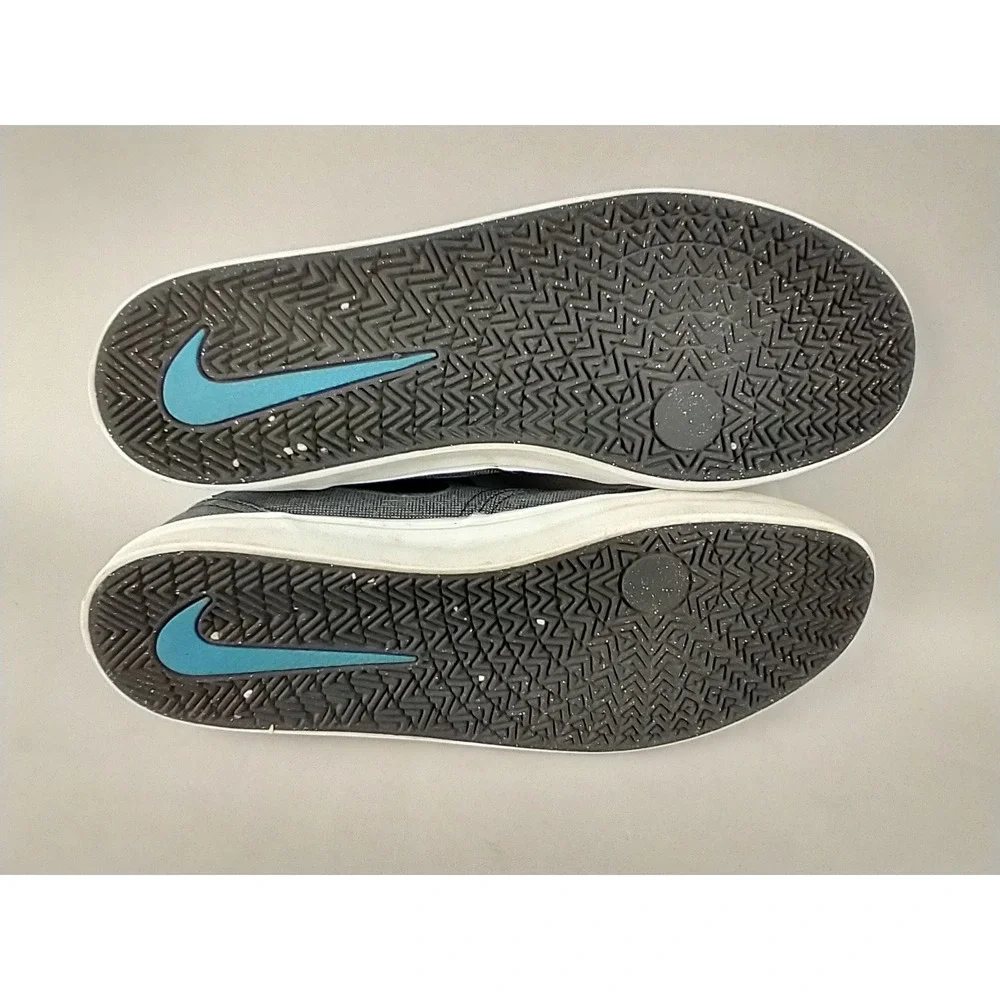 Nike SB Check‎ Solarsoft Grey Black Blue Skate Shoes 843896-004 Mens 14